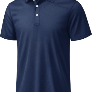Polo, Navy Blue with Embroidery
